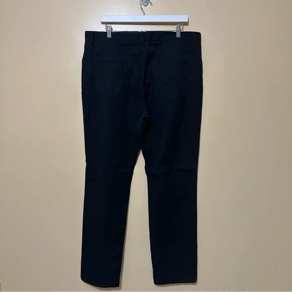 Faherty Stretch Terry 5-Pocket Pants Men 38 Onyx Black